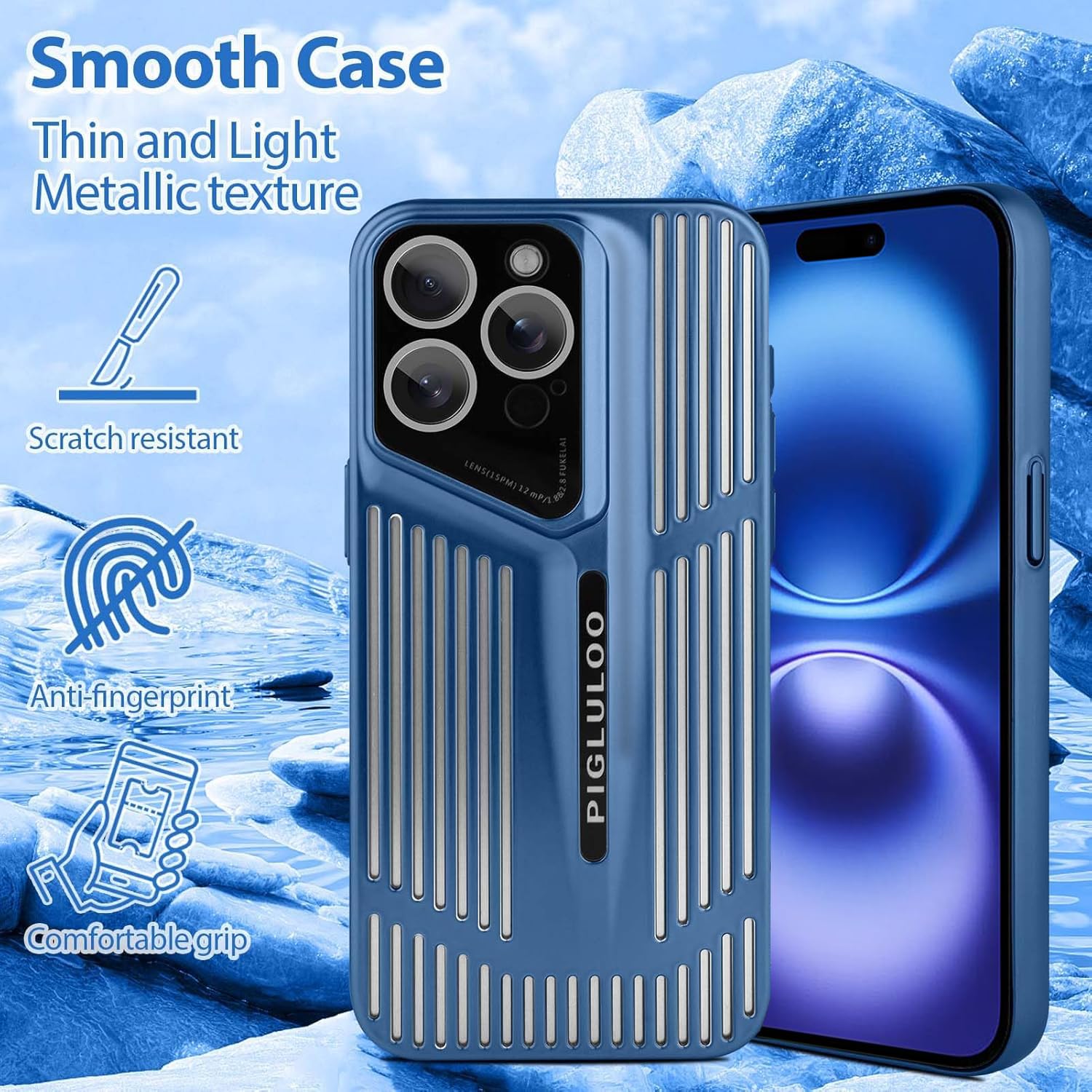 Custodia Opaca Trasparente Sabbia Deserto Custodia Magnetica YINLAI Per IPhone 16 Pro Max 6.9 – Opaca, Protezione Militare, Compatibile MagSafe Custodia Opaca Anti-impronte