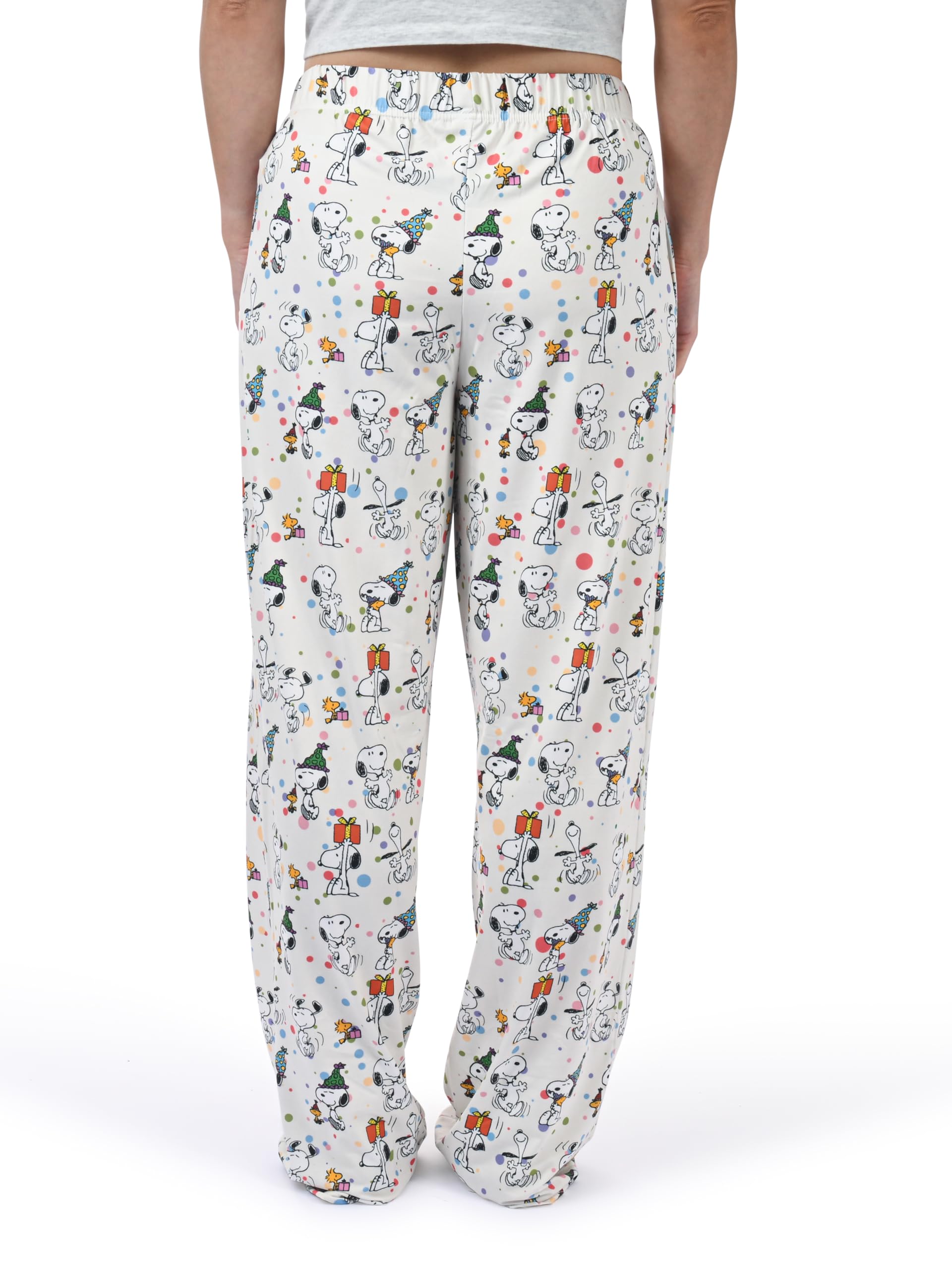 BRIEF INSANITY Snoopy weiche Pyjamahose, bequeme Loungehose mit Snoopy- und Pickleball-/Wohnmobil-/Party-Designs