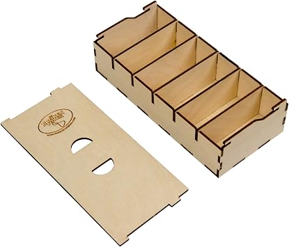 The Broken Token Short Bits Box - Wooden Game Piece and Token Organizer for Board Games