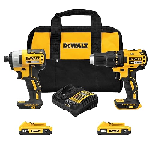 DEWALT 20V MAX Cordless Drill and Impact Driver, Power Drill