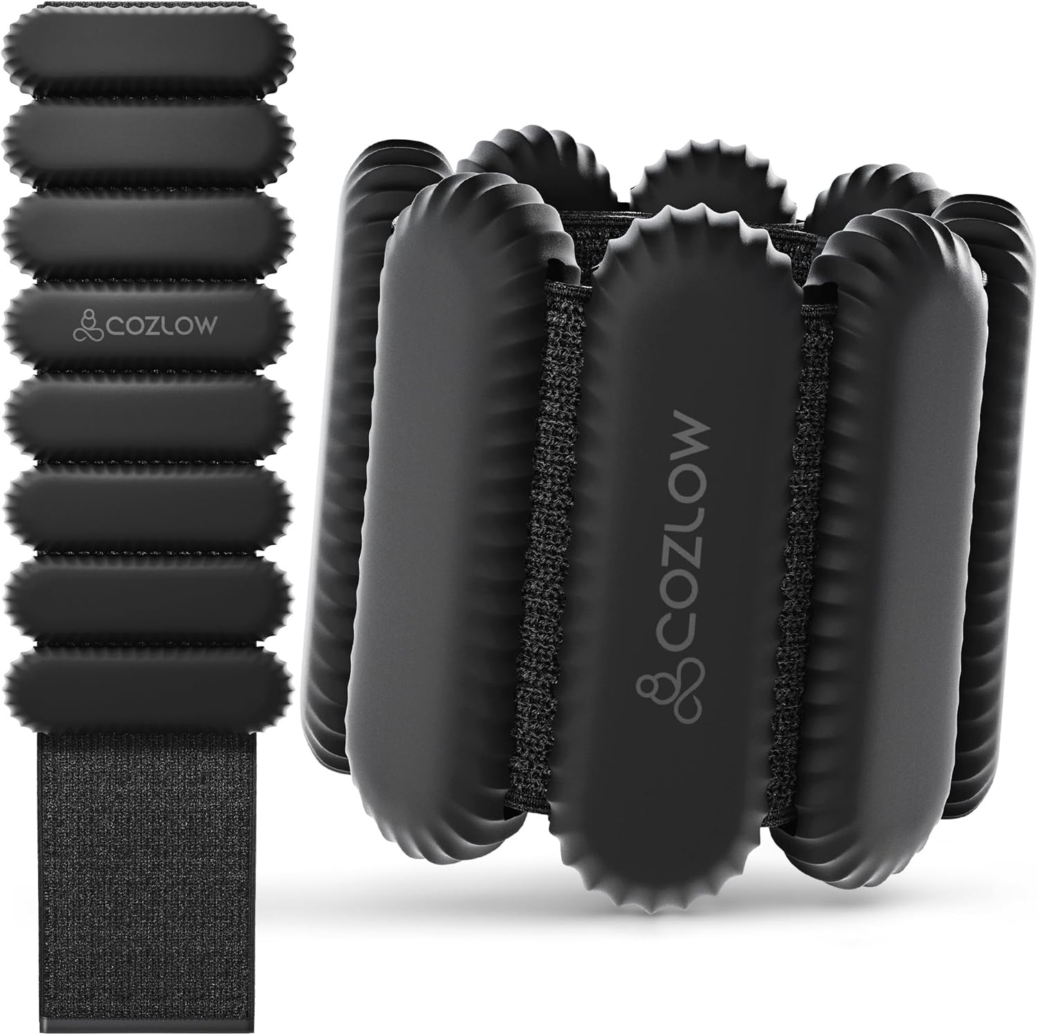 Ankle & Wrist Weights – for Men & Women – 1 Pair – Adjustable Silicone Workout Bands for Fitness & Strength Training – Wearable Leg & Cuff Weight Straps for Yoga & Dance