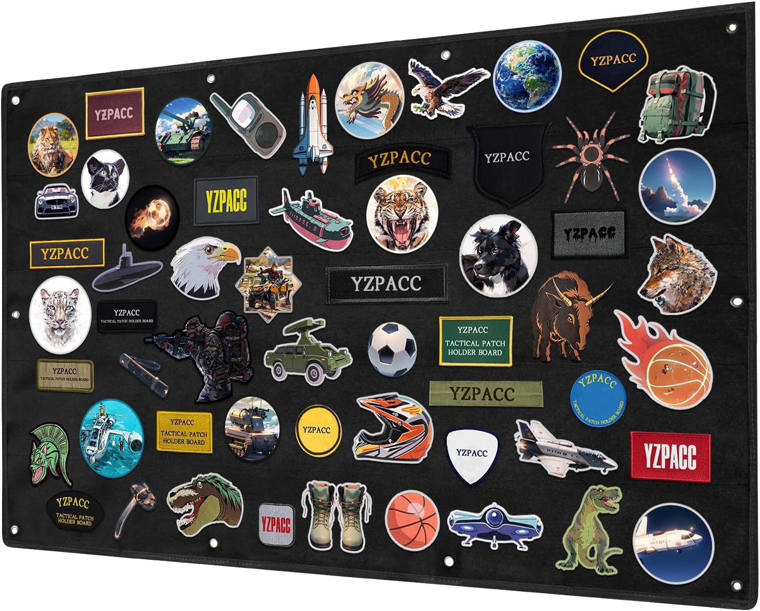 Yzpacc Tactical Patch Display Board Military Patch Holder Panel