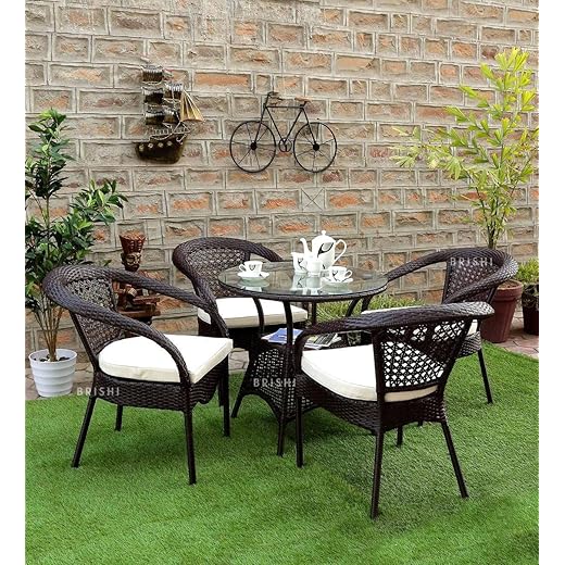 BRISHI Garden Patio Chair & Table Set