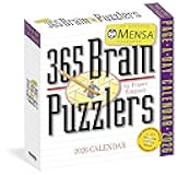 Mensa 365 Brain Puzzlers Page-A-Day® Calendar 2026: Word Puzzles, Logic Challenges, Number Problems, and More