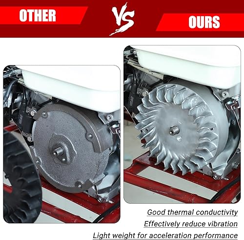 Miniatura 3 de GREHUA Volante de aluminio de 212 cc, 10 krpm, compatible con Predator 212 Non Hemi Ghost 196cc 224cc 69730 69736 6.5Hp GX160 GX200 BSP Tilly Engine