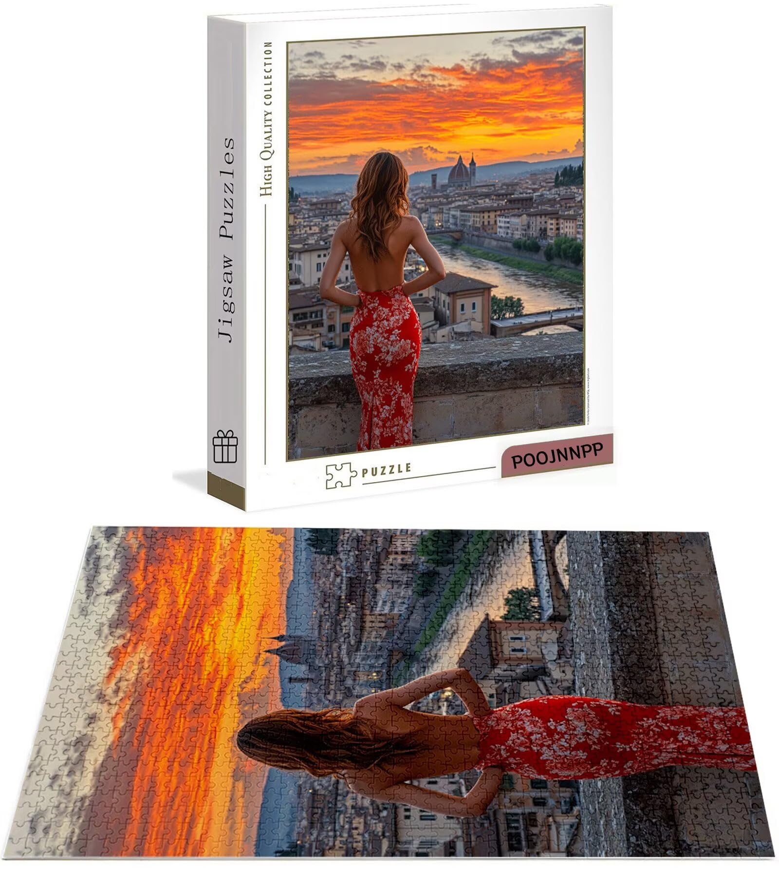 Puzzle 2000 Pezzi per Adulti Ragazzi, 3 4 5 Anni Puzzle Donna 6 7 8 Anni Giochi Educativi Sostenibili Con Motivi Per Adulti Da Gioco in Legno Di Alta Qualità Jigsaw Castello per Gioco Familiare B-8213