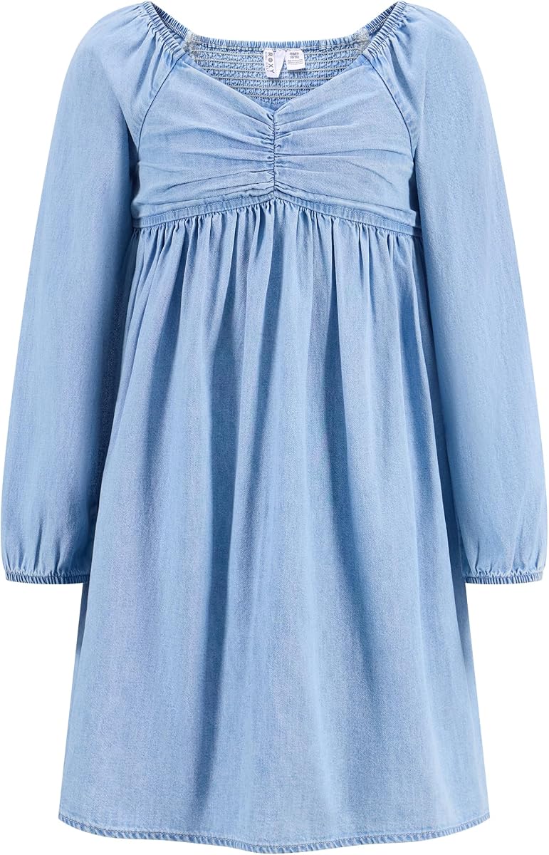 Roxy Girls' Lightweight Denim Long Sleeve Dress