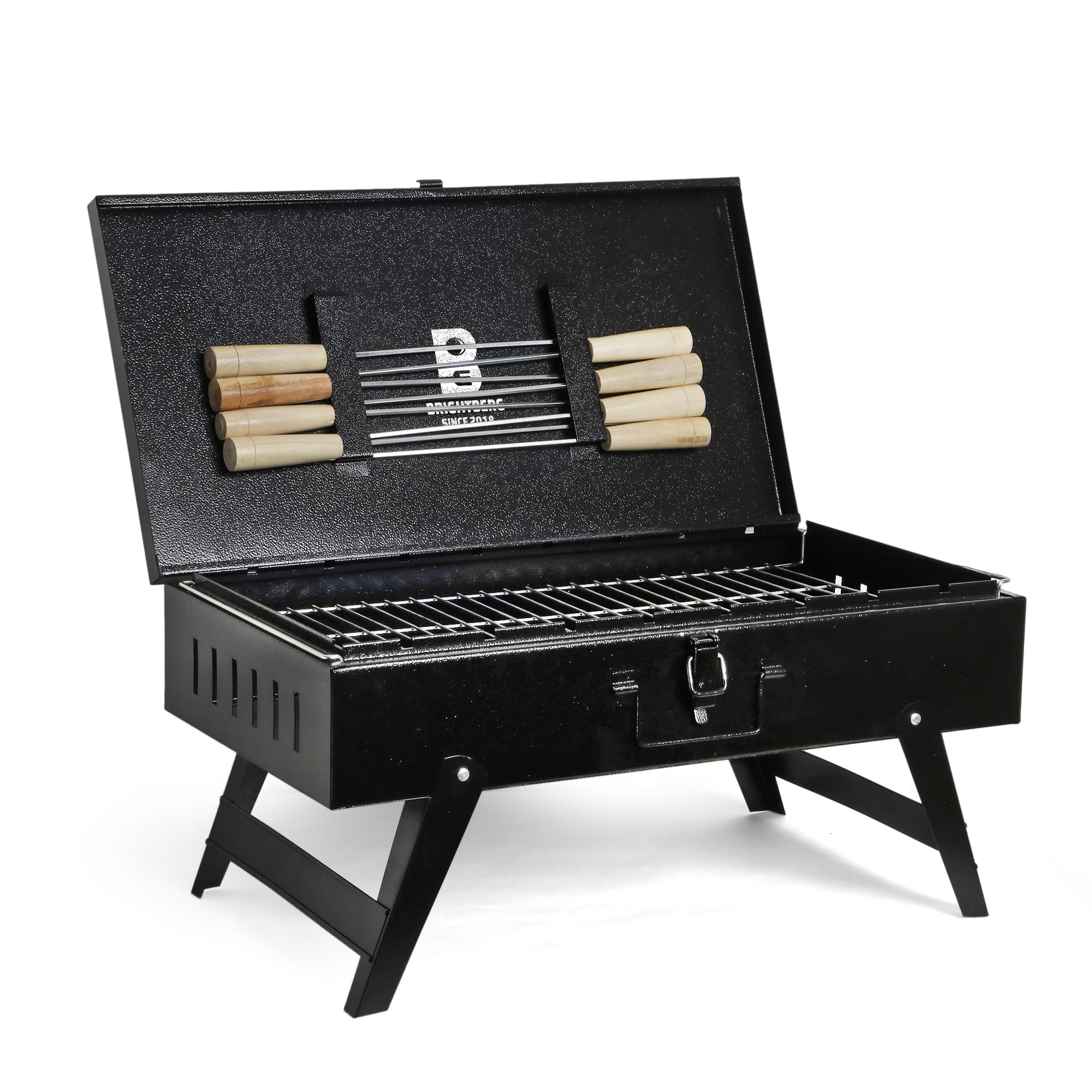 Big Size Charcoal Barbeque Grill Set for Home | Large Portable BBQ Tandoor Grill for Home, Picnic & Party | Griller for Home, Paneer Tikka, Chicken & Veg | Grill Chicken Maker For Home