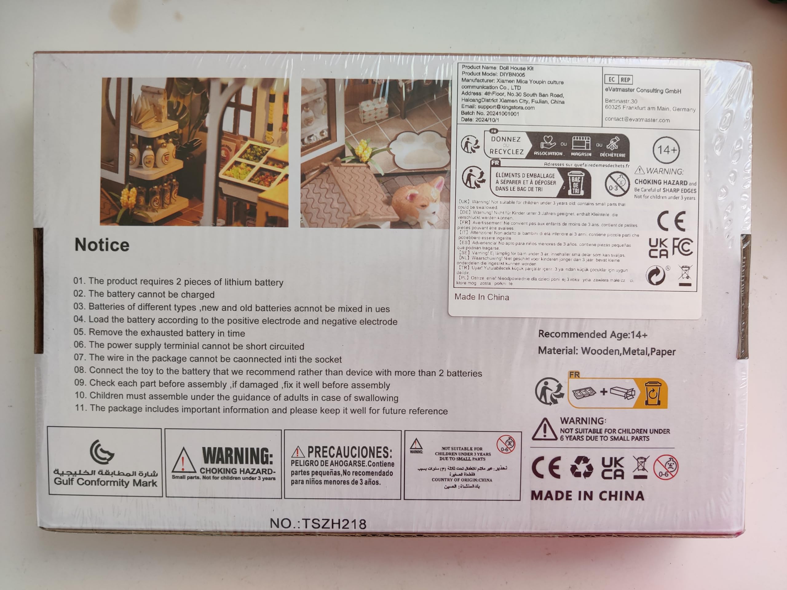 Magic Shop, kit fai da te in miniatura per casa delle bambole fai da te, ornamento creativo, casa delle bambole con luce LED, regalo magico per casa