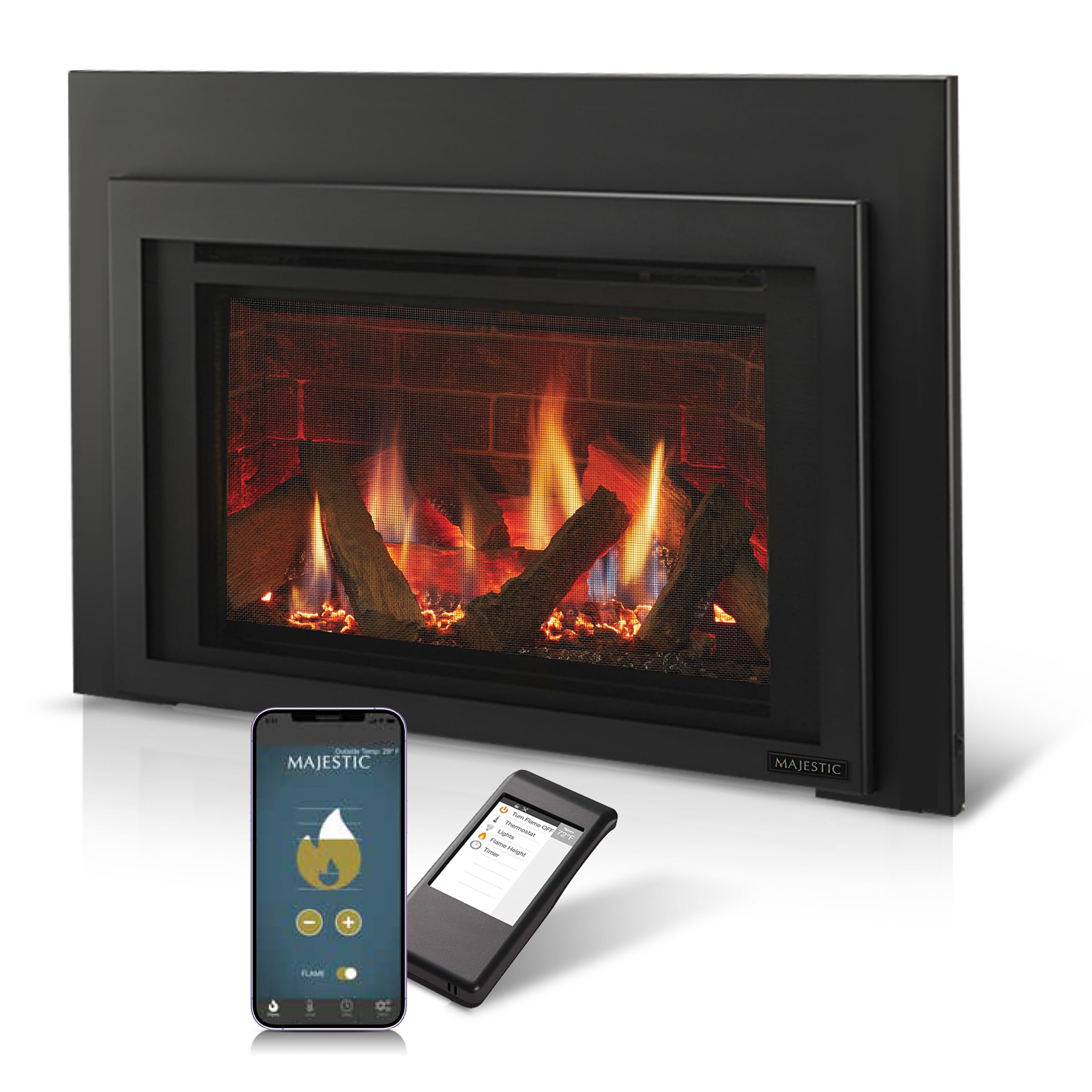 Majestic Ruby 35-Inch Direct Vent Natural Gas Insert Kit (MAJ-RUBY-35-KIT)