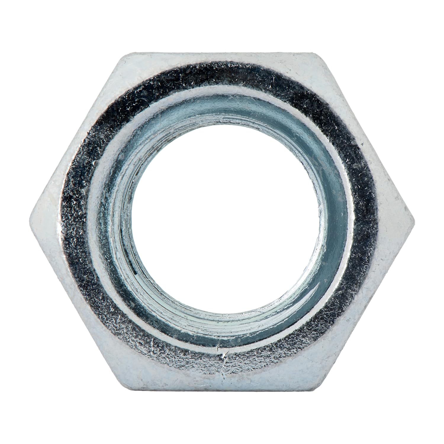 1/2"-13 (25 Pack) Grade 2 Hex Nuts, Coarse Thread, Zinc, Industrial/Commeical Grade ASME B18.2.2 by Makers Bolt