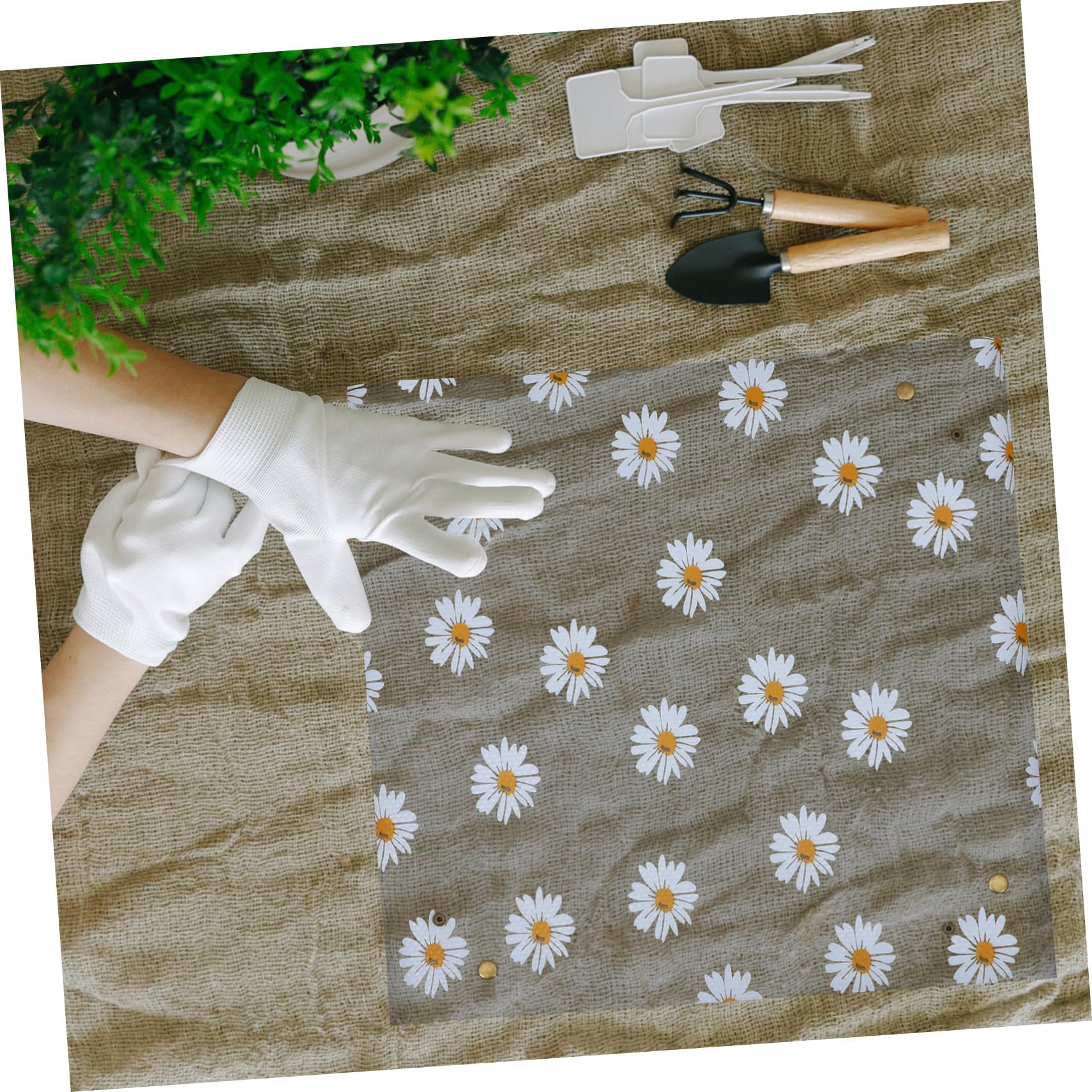 Mipcase 5 Pièces Tapis végétal Vert bac Jardinage Plantes d'intérieur Pots de Fleurs Tapis de rempotage Plateau de rempotage Plantes Vertes bâche Sol Succulent Matelas à Langer Sol Eva