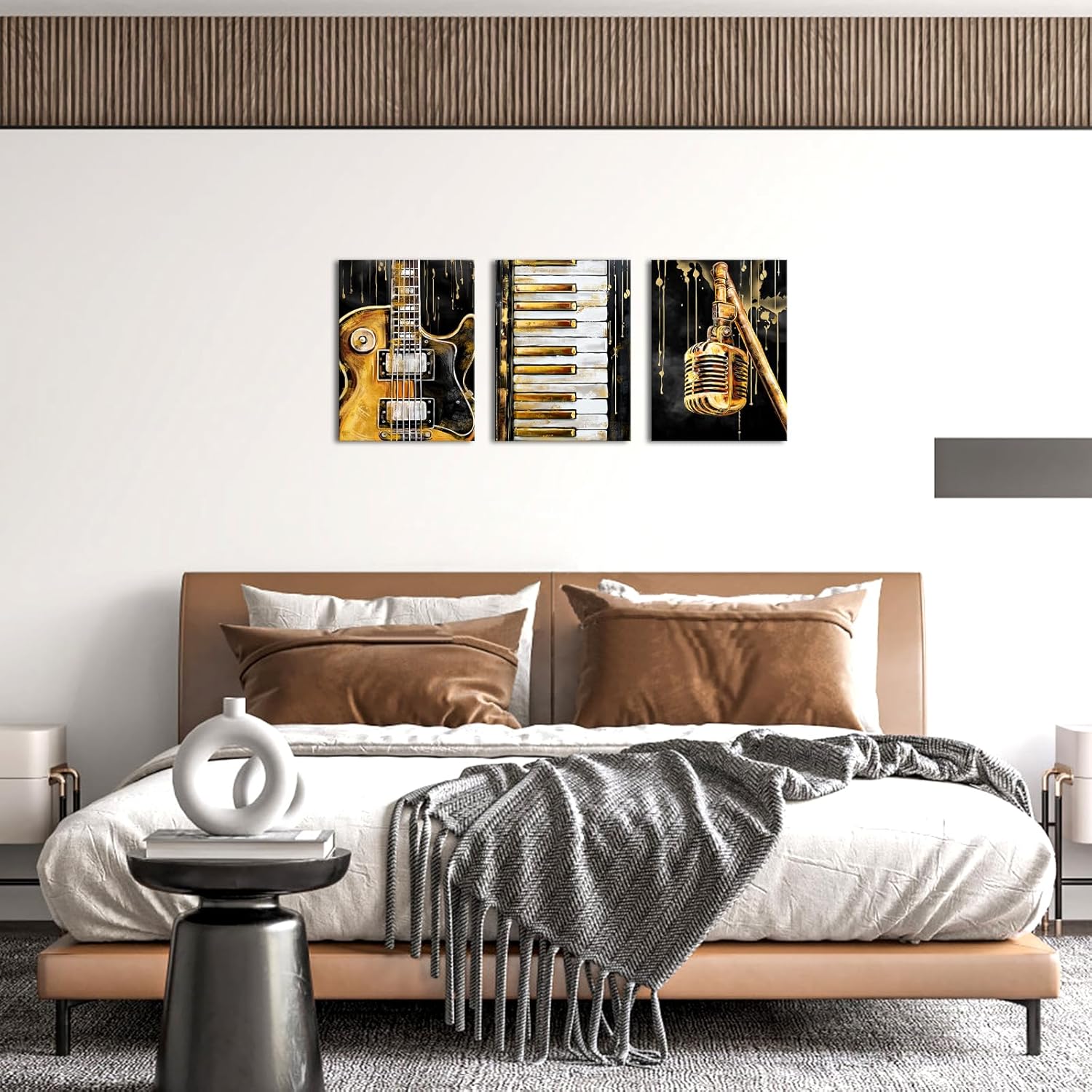 Artmyharbor Music Wall Art Guitar Picture Instrument Room Wall Decor 12 x 16 inches