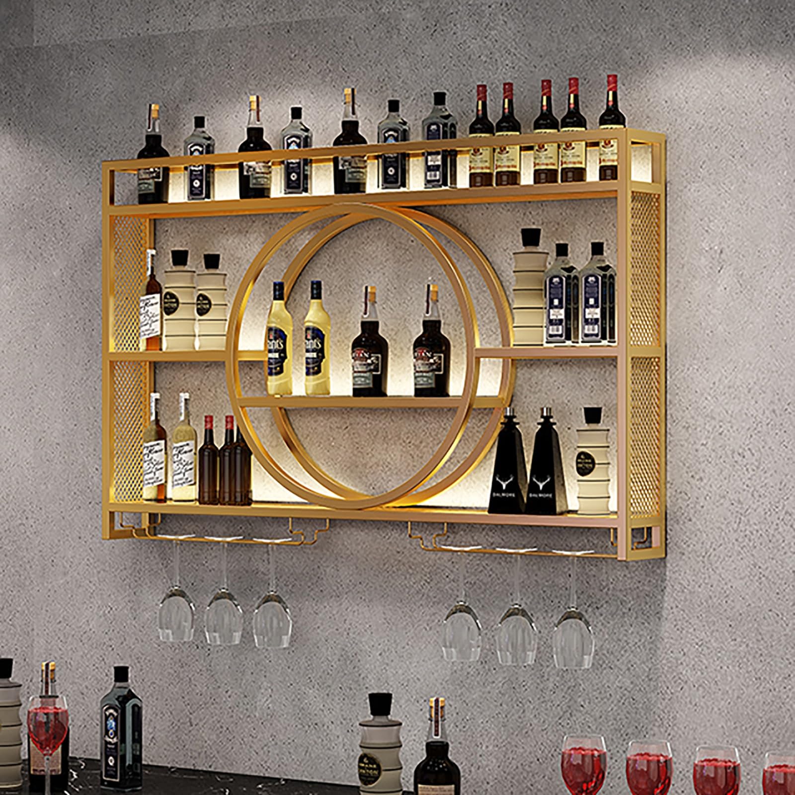 Casiers à vin industriels autoportants pour créer un espace bistrot et bar à domicile