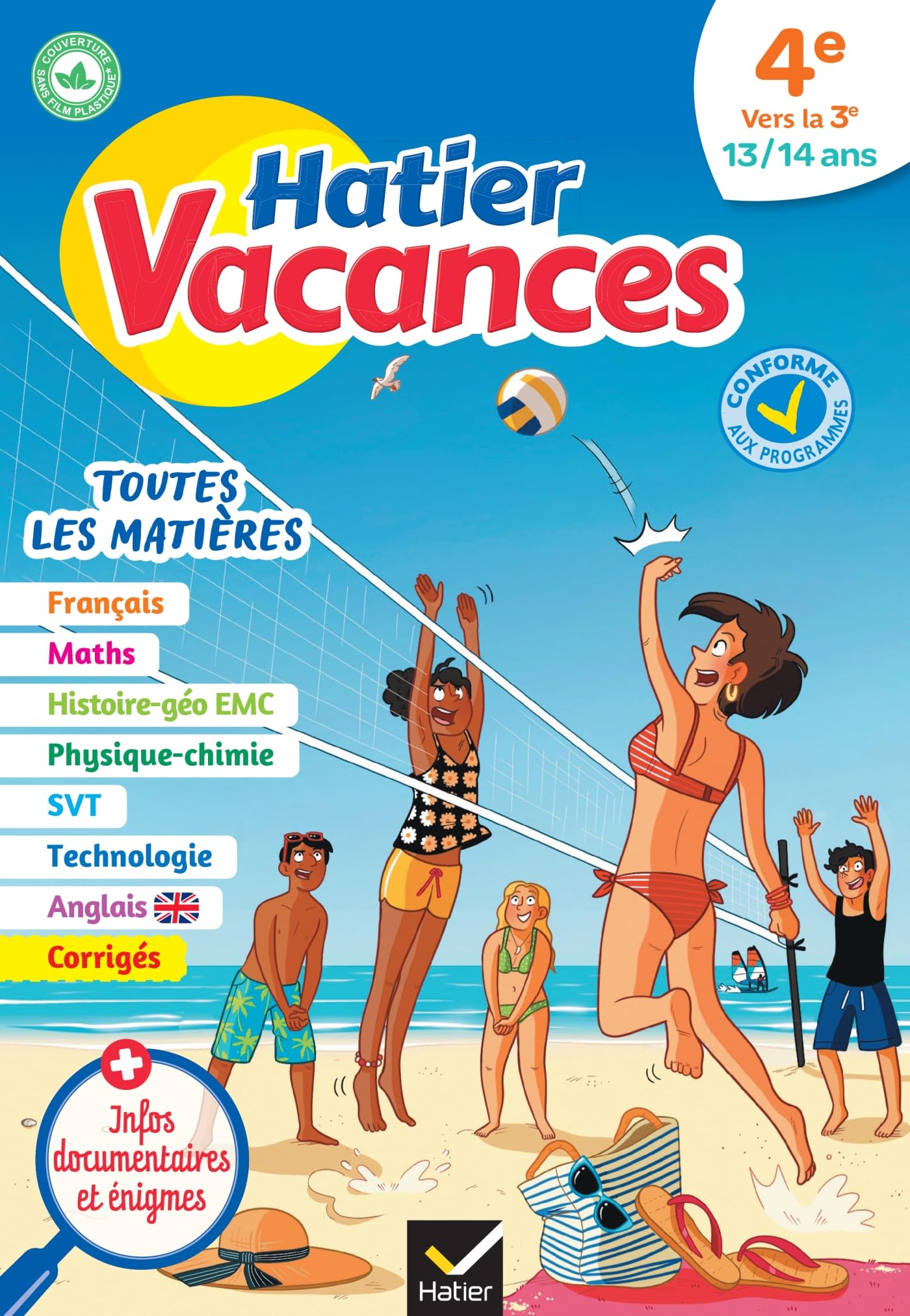 Cahier de vacances 2026 - Hatier vacances - Toutes les matières de la 4e vers la 3e: pour réviser son année dans toutes les matières