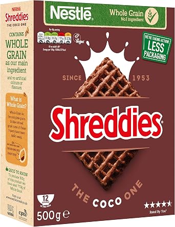Nestlé Shreddies The Coco One Cereal, 500g
