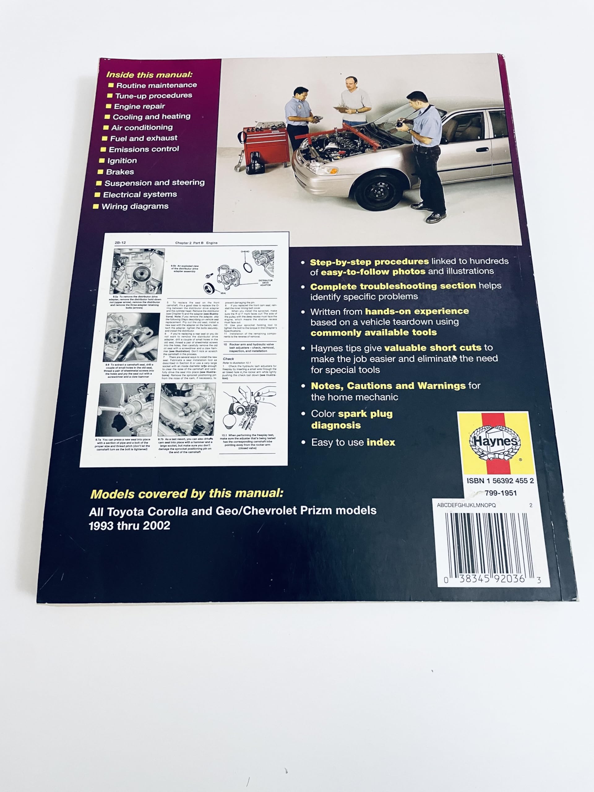 [(Toyota Corolla and Geo/Chevrolet Prizm: 1993 to 2002)] [Author: Jay Storer] published on (July, 2002)