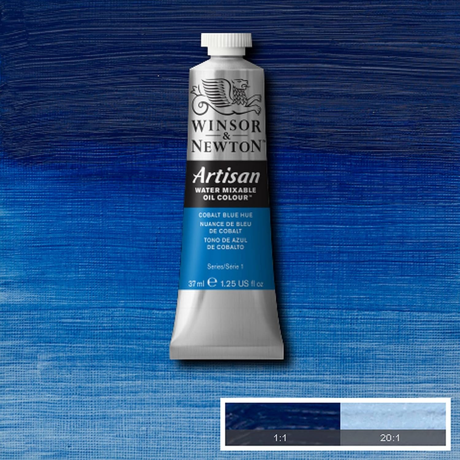 Winsor & Newton Artisan Water Mixable Oil Colour, 1.25-oz (37ml), Cobalt Blue Hue
