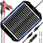 SUNER POWER 20W 12V Solar Battery Trickle Charger & Maintainer PRO, Built-in Intelligent MPPT Controller, Waterproof 12 Volt 20 Watt Solar Panel Charging Kits for Car Marine RV Trailer Boat Automotive