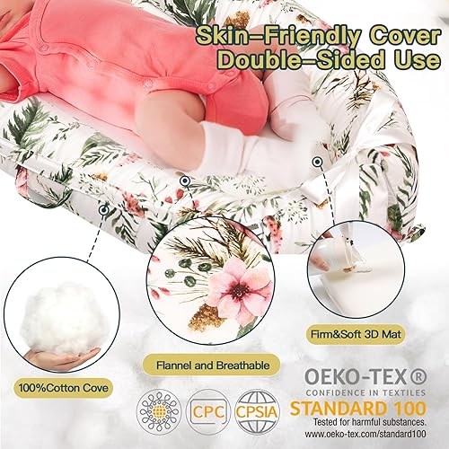 Miniatura 2 de Tumbona de bebé para recién nacido, funda para nido de bebé, nueva tumbona para 0 a 12 meses, inserto de colchón de moisés infantil suave y