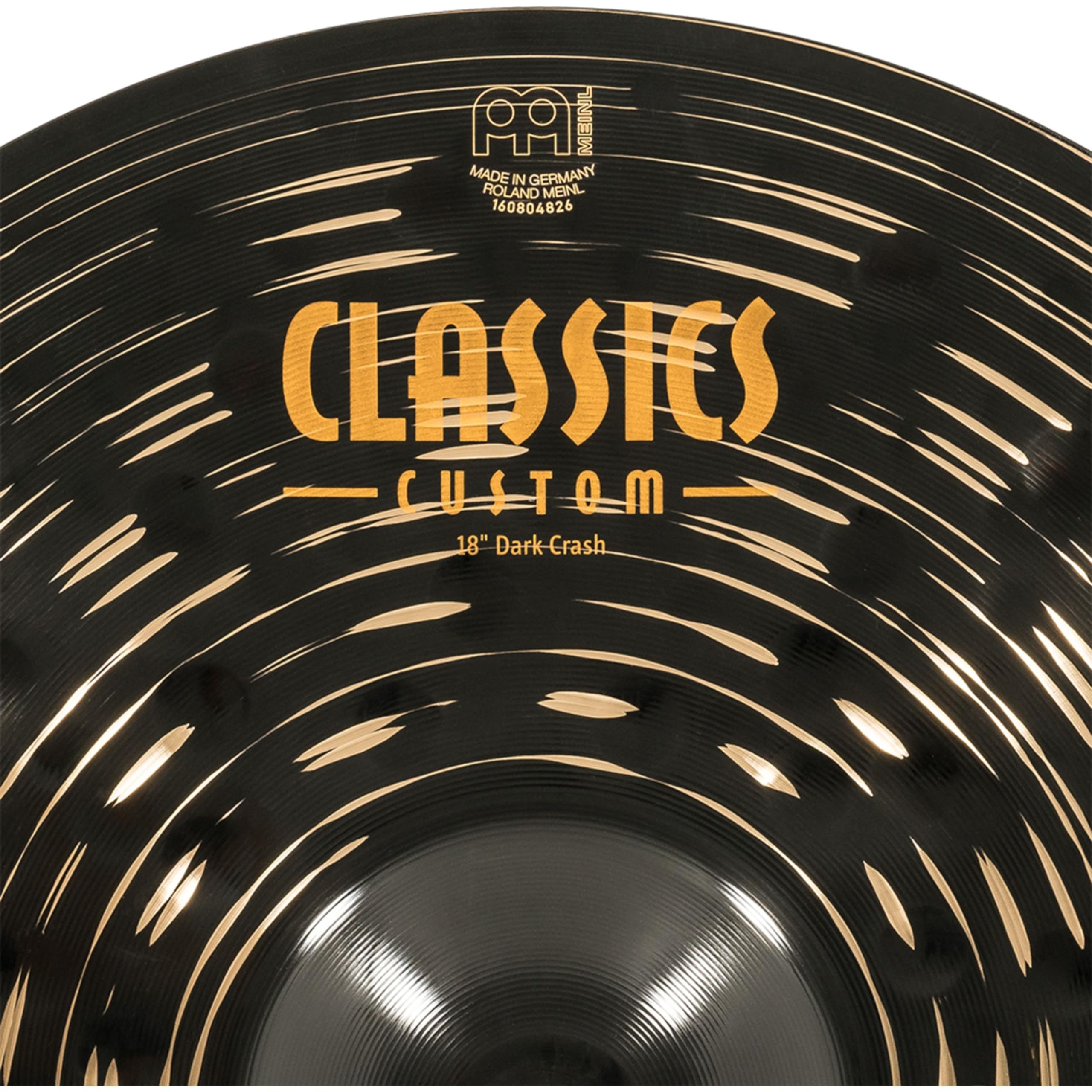 Meinl Cymbals Classics Custom Dark Crash 18" Piatto Bronzo B12 Batteria