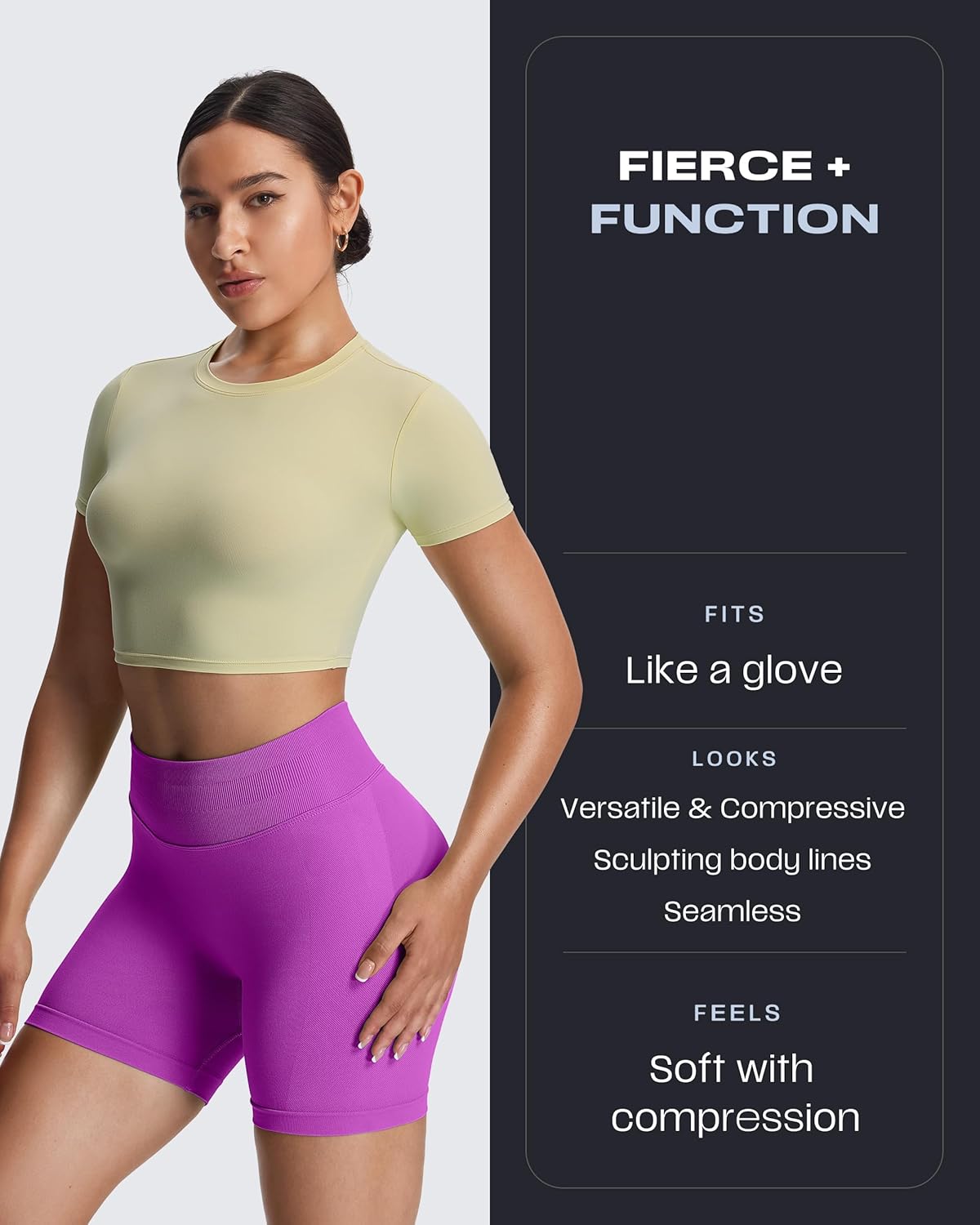 Aoxjox Seamless Biker Shorts for Women Impact Hidden Scrunch Low Waisted Athletic Yoga Short 3.5"/4.5"/5"/6" - Image 4