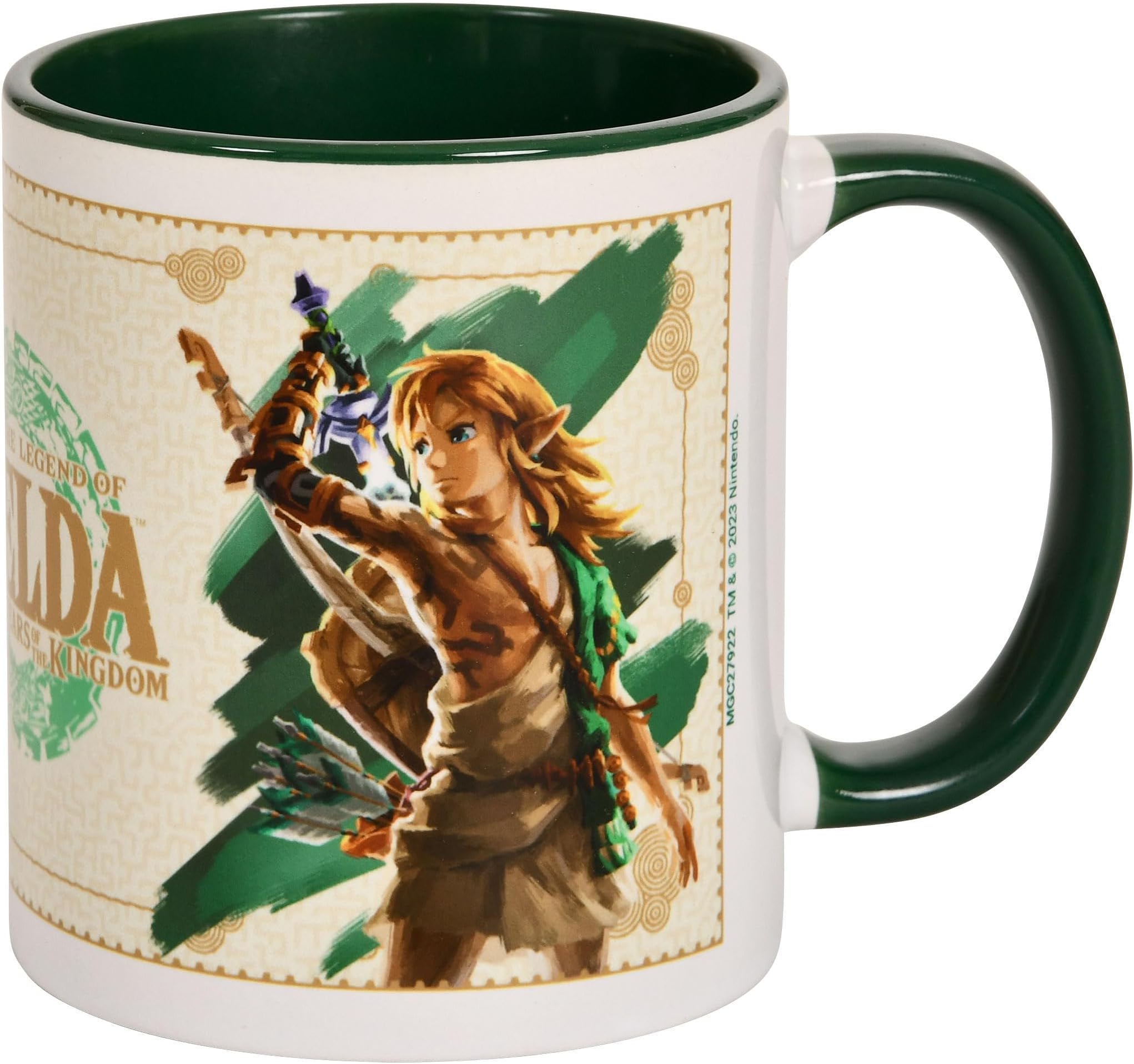 THE LEGEND OF ZELDA: TEARS OF THE KINGDOM (LINK UNLEASHED) GREEN COLOURED INNER POD MUG