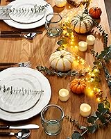 Vista 3 de Homemory 24 velas parpadeantes sin llama que funcionan con pilas, más de 200 horas de luces LED eléctricas falsas para decoración votiva, de mesa