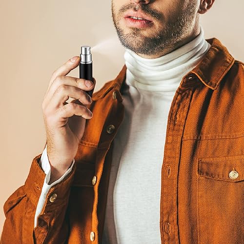 Miniatura 7 de Tessco for you 35 botellas de perfume atomizador de 0.3 onzas líquidas, mini pulverizador atomizador para perfume a granel recargable con bomba para