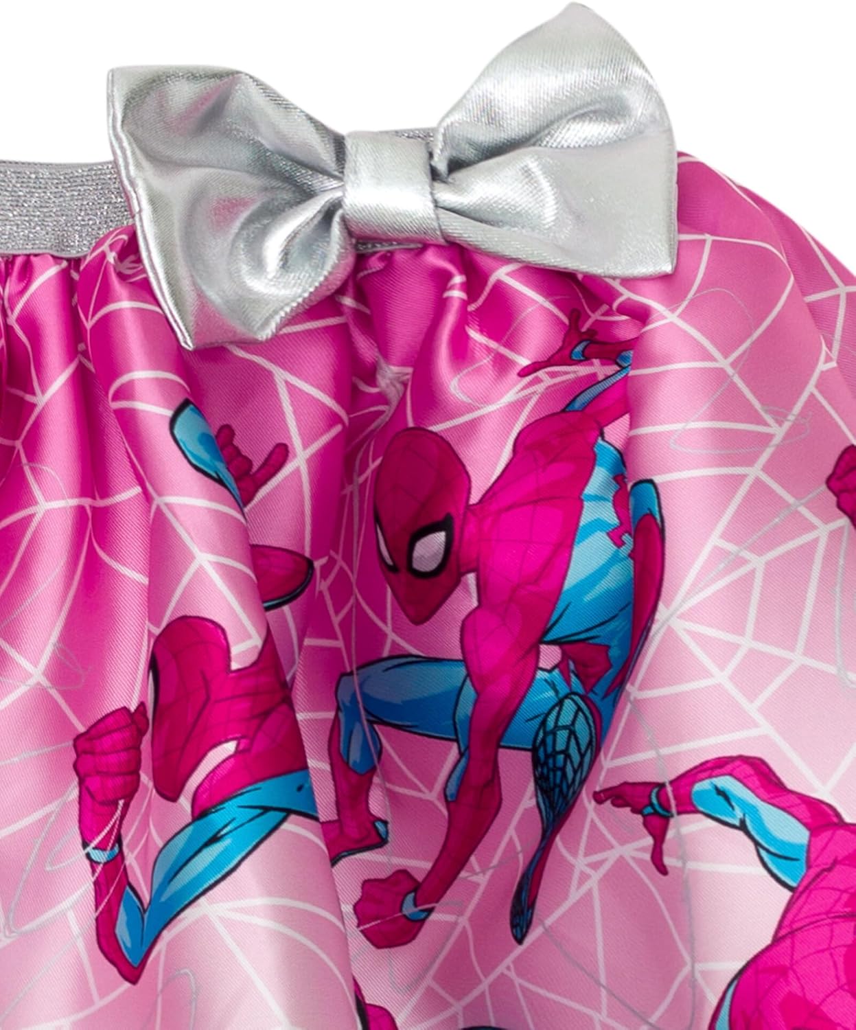 Marvel Spider-Man Girls Tank Top and Satin Skirt Outfit Set Toddler to Big Kid Sizes (2T - 10-12)