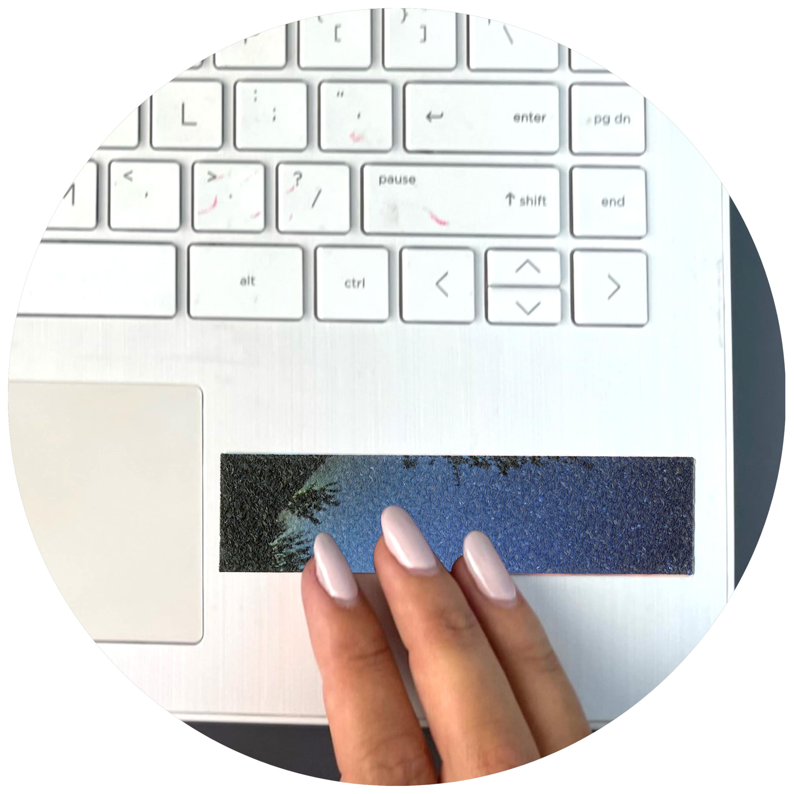 Pour soulager l'anxiété et la concentration, 8 bandes sensorielles, texture sablonneuse, nature, tactile Fidget S6
