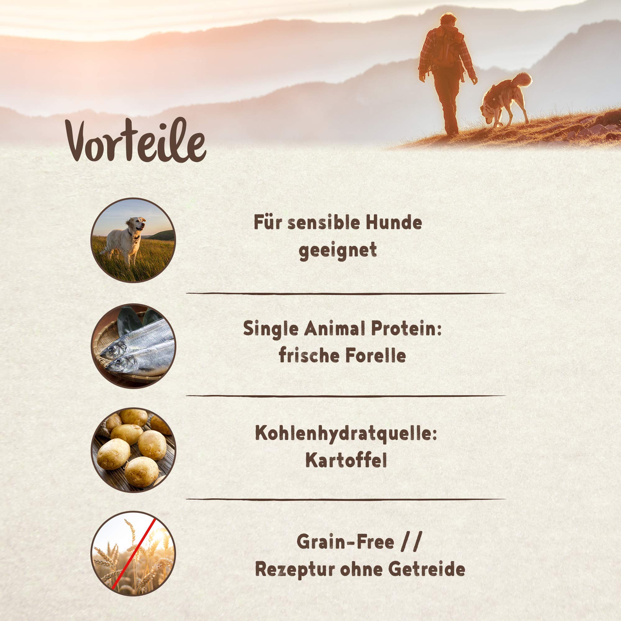 bosch HPC PLUS Adult Forelle & Kartoffel | Hundetrockenfutter für ausgewachsene Hunde aller Rassen | Single Protein | grain-free | 1 x 12.5 kg