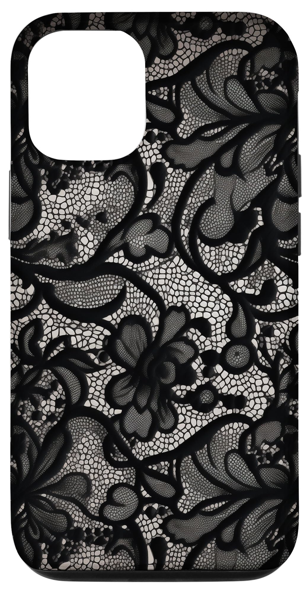 iPhone 12/12 Pro Black Lace Vintage Pattern Case