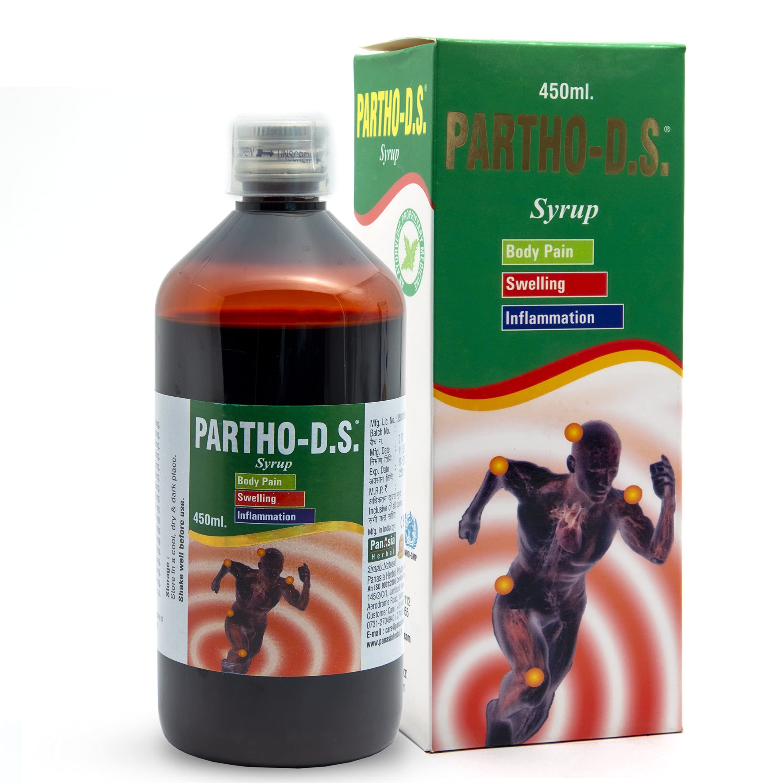 Partho-D.S. Pain Killer Syrup for Quick Relief - 450 ml (B07XY89DKG) Amazon Price History, Amazon Price Tracker