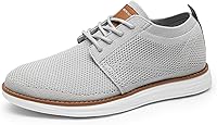 Bruno Marc Men's KnitFlex Breeze Mesh Sneakers - Lightweight Breathable Lace-Up Oxford Walking Shoes for All-Day Comfort