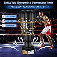 IMAYCC 180cm Álló Boxzsák Felnőtteknek és Fiataloknak, Edzéshez Kickbox Muay Thai MMA 5