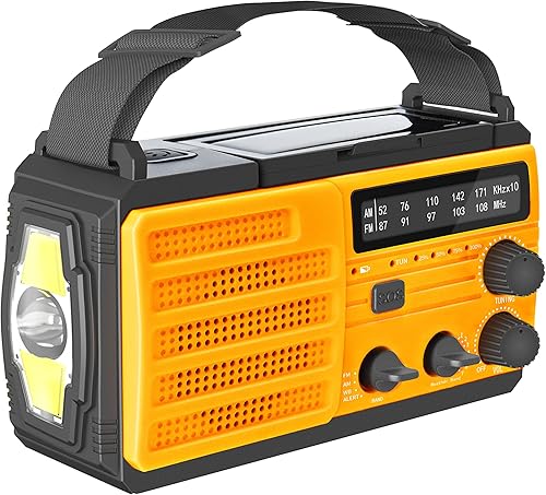 Miniatura 2 de Kaito Voyager V3 Radio de emergencia AMFM NOAA Alerta meteorológica de 4 vías con manivela solar receptor de radio con linterna LED y cargador de