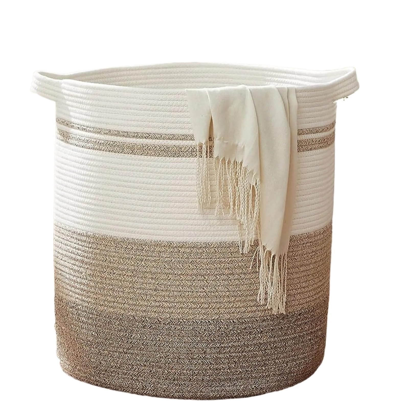 80L Laundry Baskets Hamper With Handles,Decorative Basket For Living Room For Bedroom(Color1)