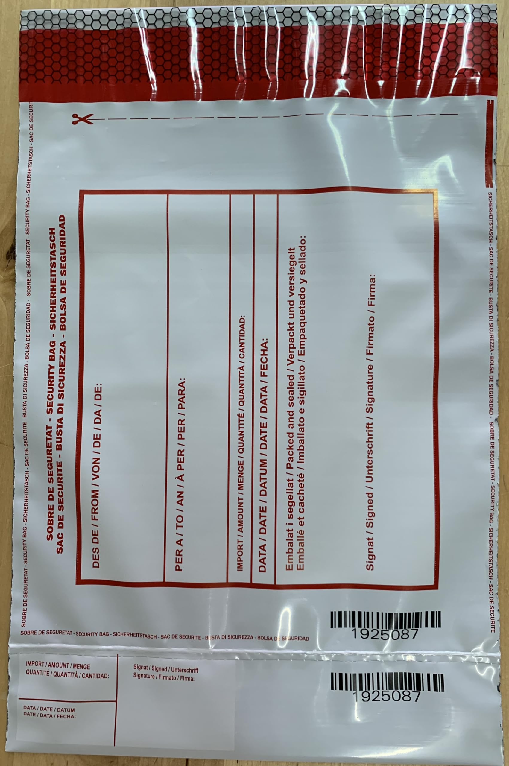 Propac Z-PLUS18A Buste in Plastica Sicurezza Plus, 18 x 25 cm, Set di 100