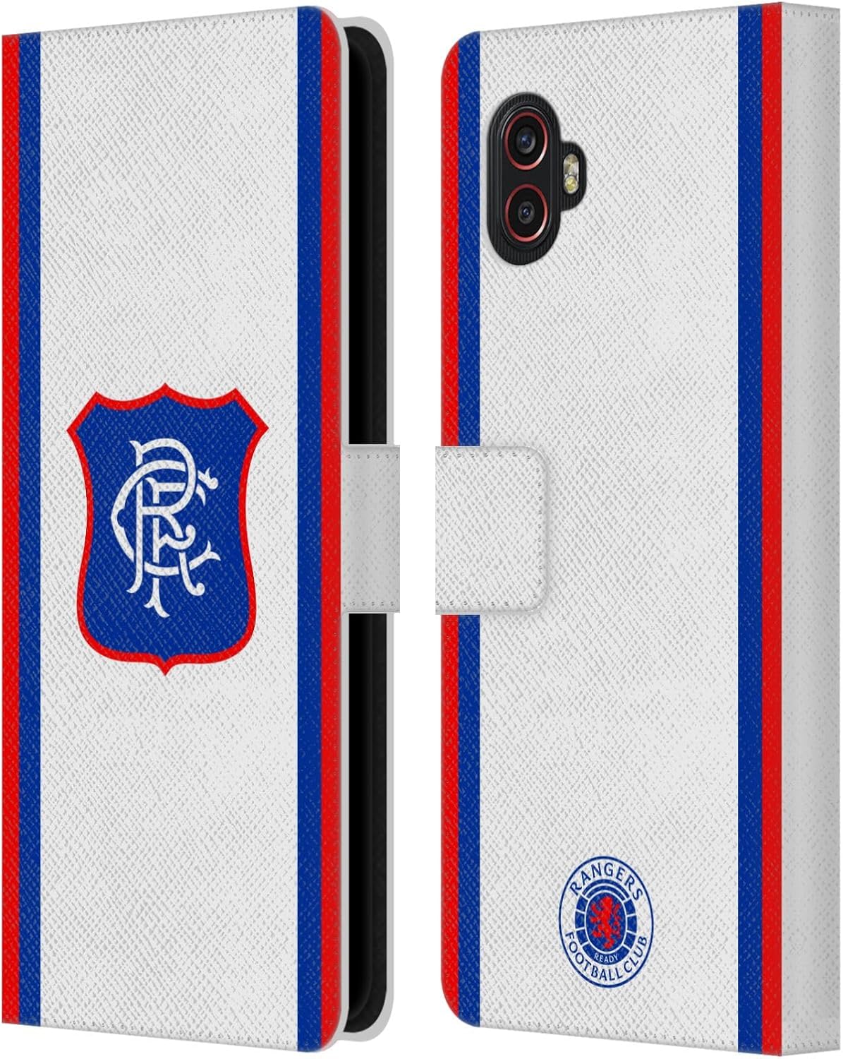 Head Case Designs Officially Licensed Rangers FC Away 2025/26 Kit Leather Wallet Case Compatible with Samsung Galaxy Xcover6 Pro/Pro2