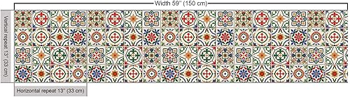 Vista 99 de Ambesonne - Tela multicolor impresa digital por The Yard