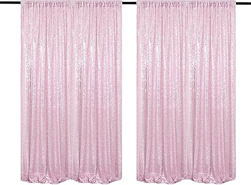 Miniatura 9 de Cortinas de fondo de lentejuelas plateadas, 1 panel de 10 x 10 pies, cortinas de fondo para fotos de boda, cortinas de fondo brillante para