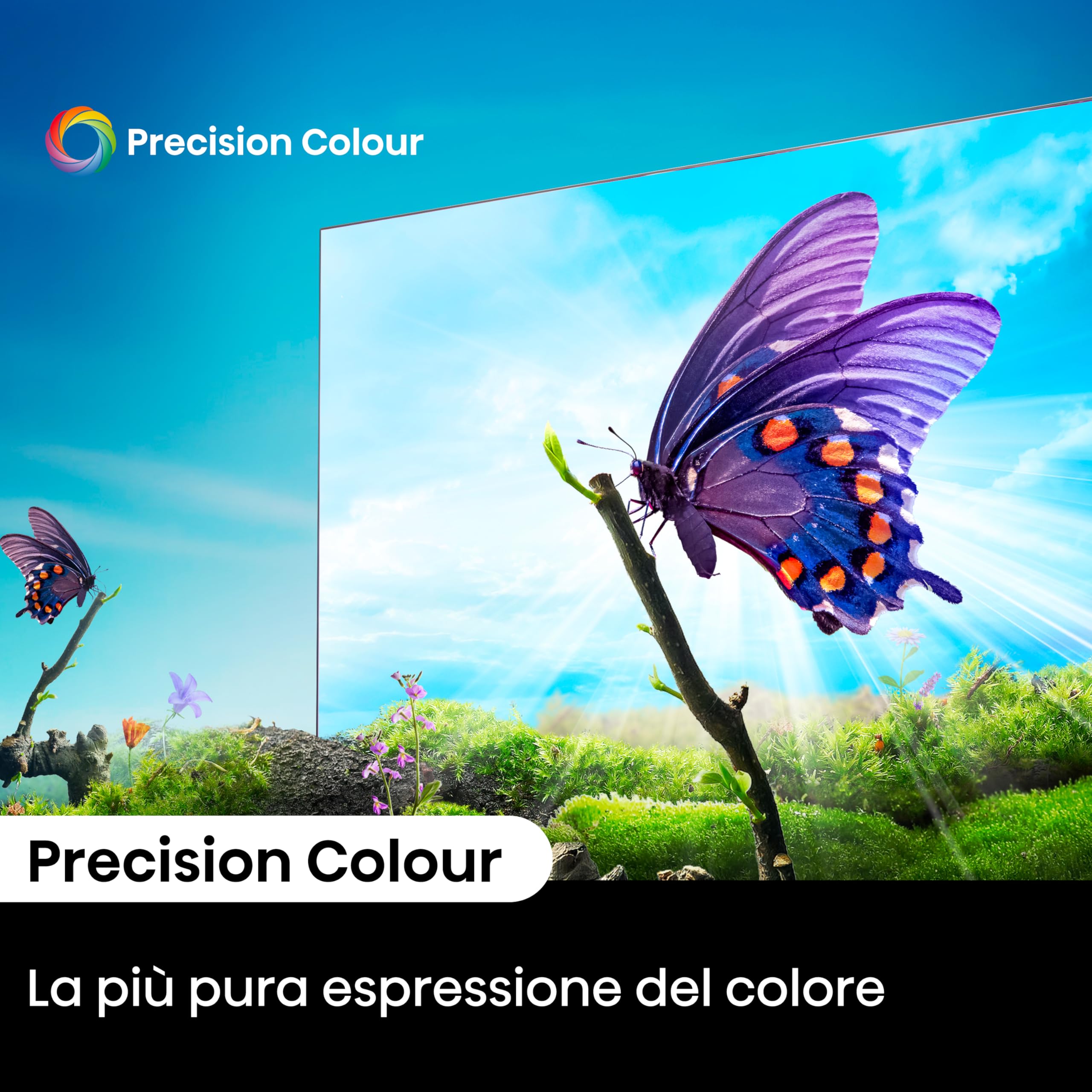 Hisense TV 55" 4K Ultra HD 55A6N, Smart TV VIDAA U7, Dolby Vision, HDR 10+, DTS Virtual:X, Game Mode, Alexa Built-in, VIDAA Voice, Tuner DVB-T2/S2 HEVC 10, lativù 4K, 55'', 2024 LED