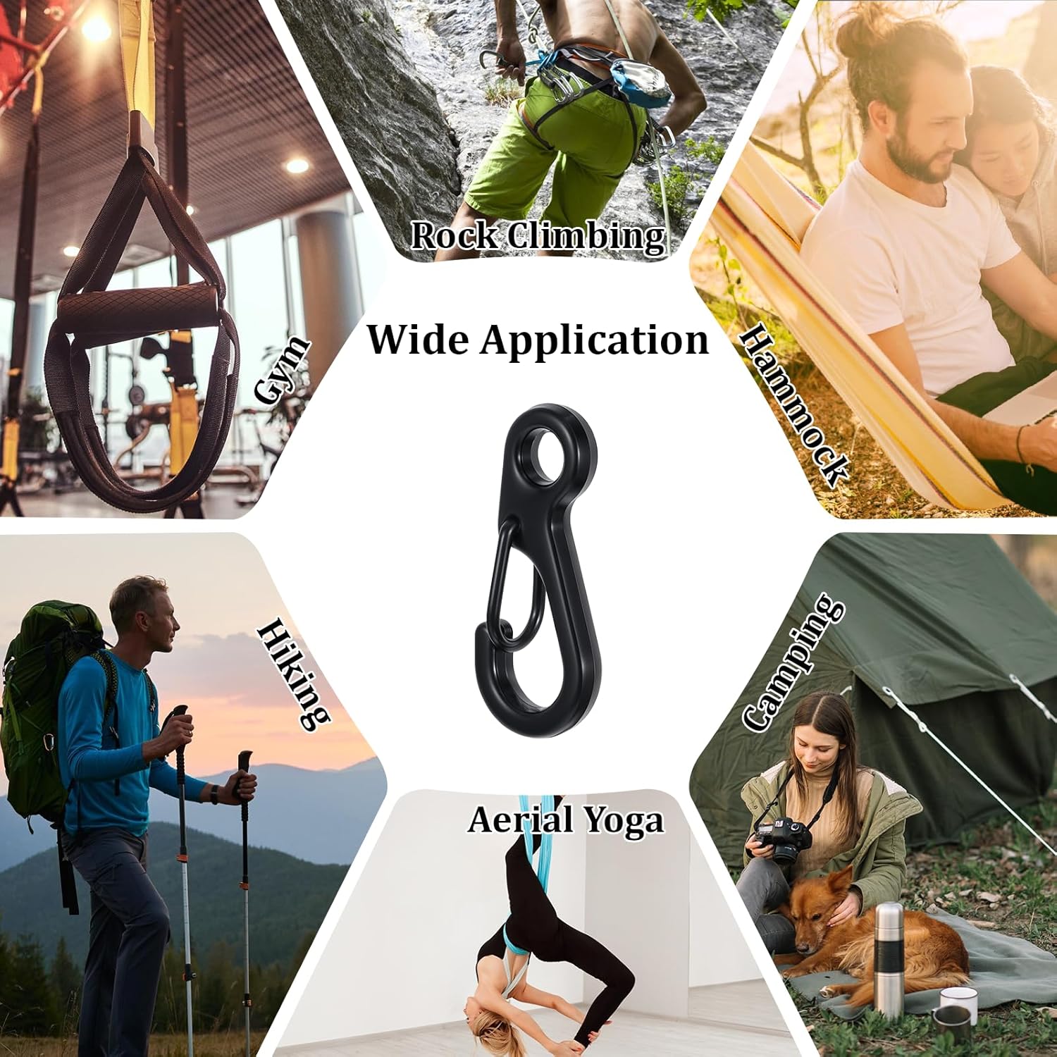 36Pcs Mini Carabiner Clip 1 Inch Small Carabiner Clips Metal Tiny Spring Snap Hook Quick Release Carabiner Keychain Clip for Camera Strap Backpack Keychains Accessories - Image 5