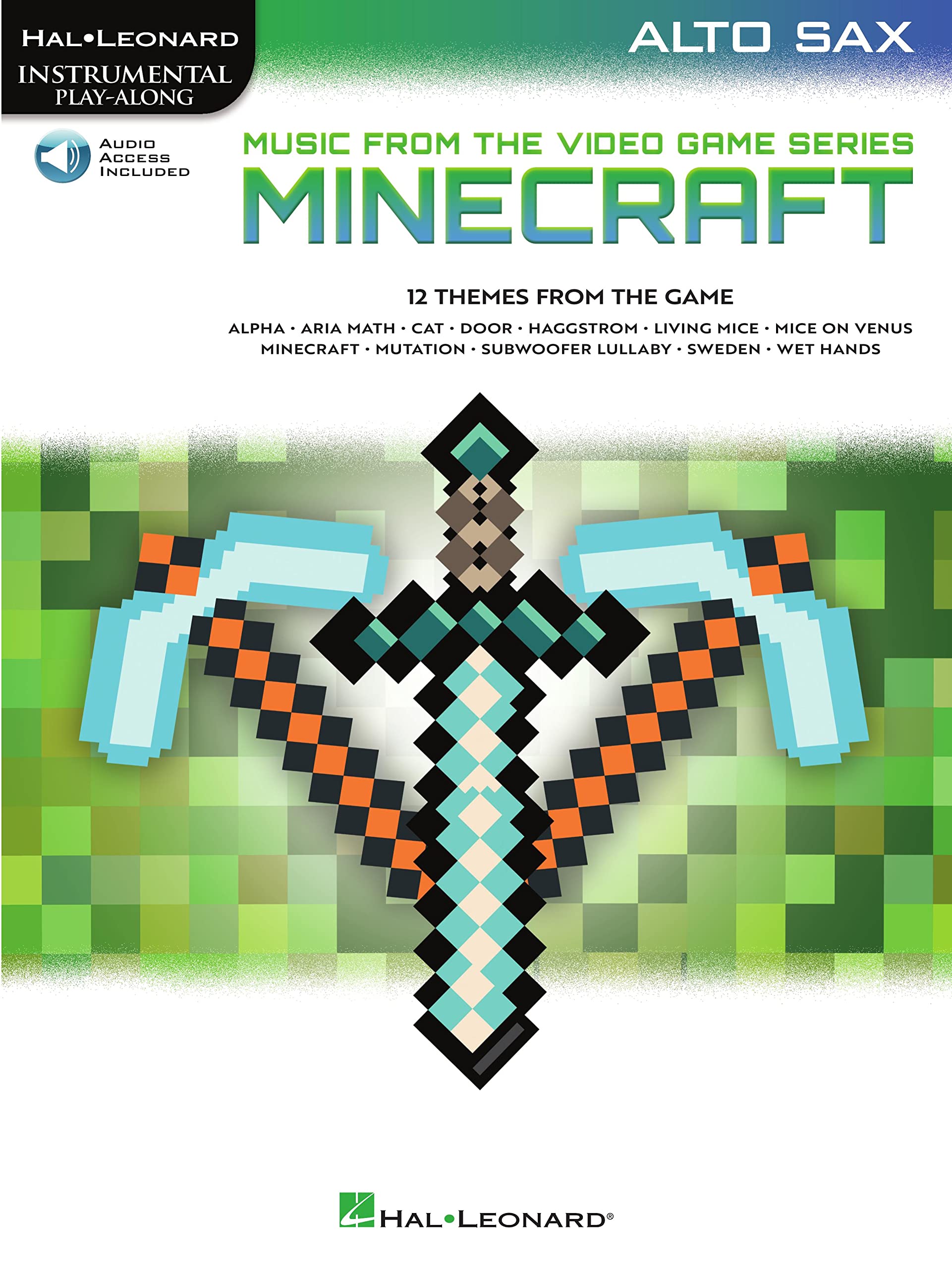 Partition Minecraft pour saxophone alto livre de partitions de musique avec audio