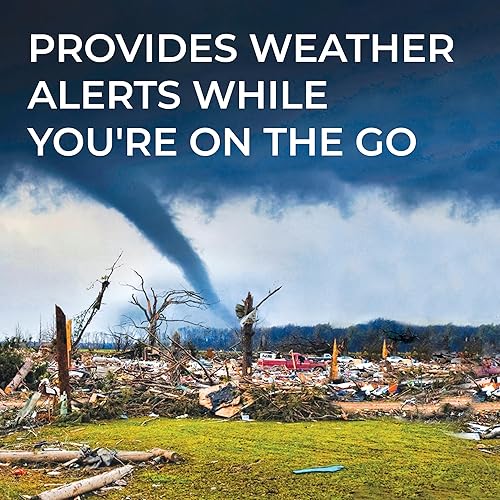 Miniatura 6 de Midland ER210 - Radio AM/FM compacta de emergencia con manivela, múltiples fuentes de alimentación que funciona como linterna de emergencia SOS