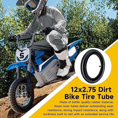Miniatura 6 de HIAORS Repuesto de tubo interior de 12.5 x 2.75 (12-12x2.75) para Razor MX350 ZR350 Mini Dirt Bike Dune Buggy Rocket X-Treme X-560 E-Bikes EZIP