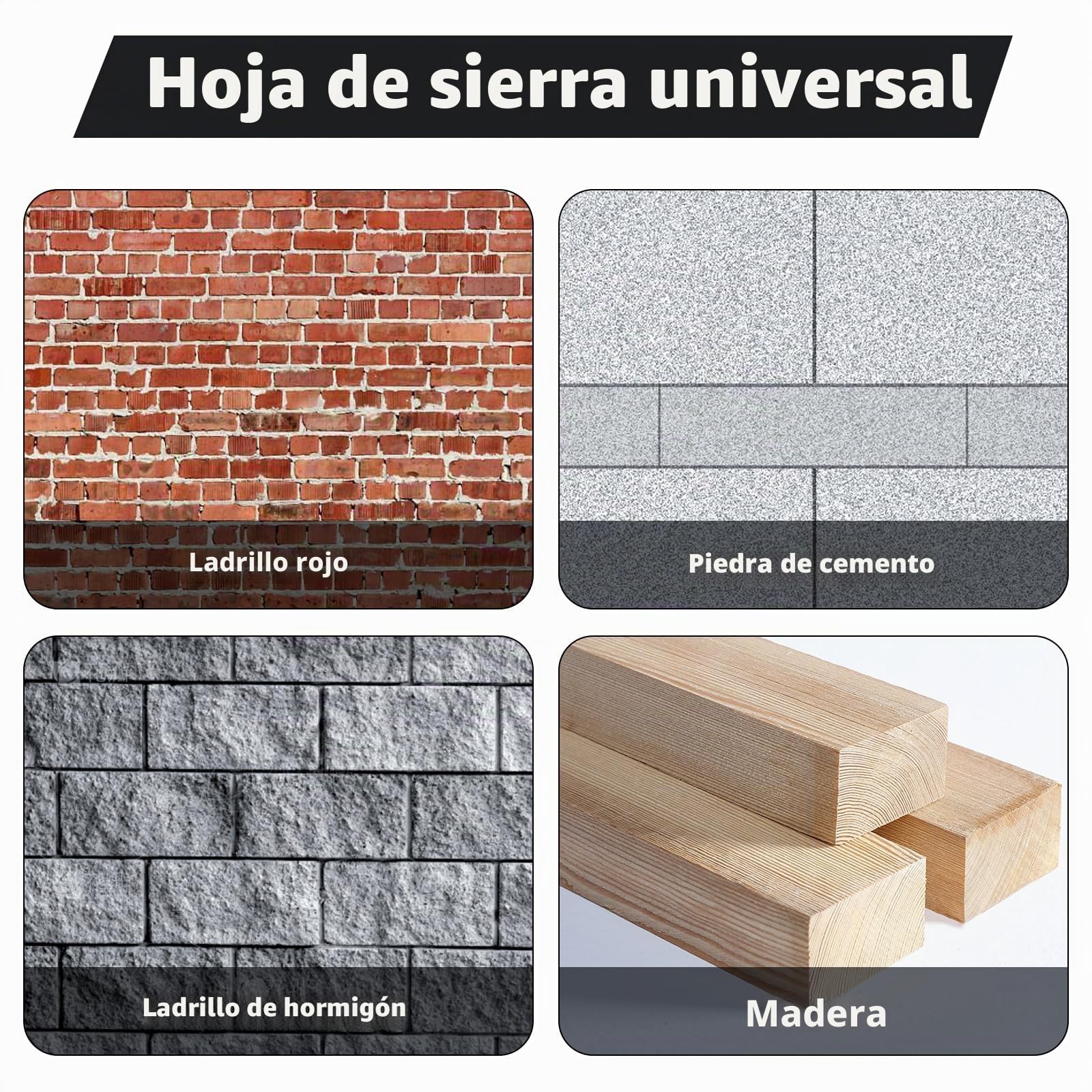 Hojas de Sierra Sable, Profesión Sierra De Sable, Accesorios Sierra sable, Hoja de Sierra Sable Universal para Metal, Madera, Hormigón Poroso,Ladrillo,Placa de Cemento (240 mm)