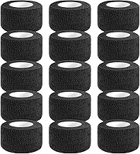 BILGETA Selbstklebender Verband, 15 Rollen x 2,5cm x 4,5m Pflaster Rolle Verbandsmaterial, Elastische Binde Bandage Fixierbinde Haftbandage Selbstklebend