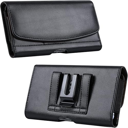 LBYZCASE Funda para teléfono con clip para cinturón para iPhone 14/13/11 Pro Max/iPhone Xs Max, Galaxy S23 Plus+, Galaxy S23/S22/S21/S20 Ultra,